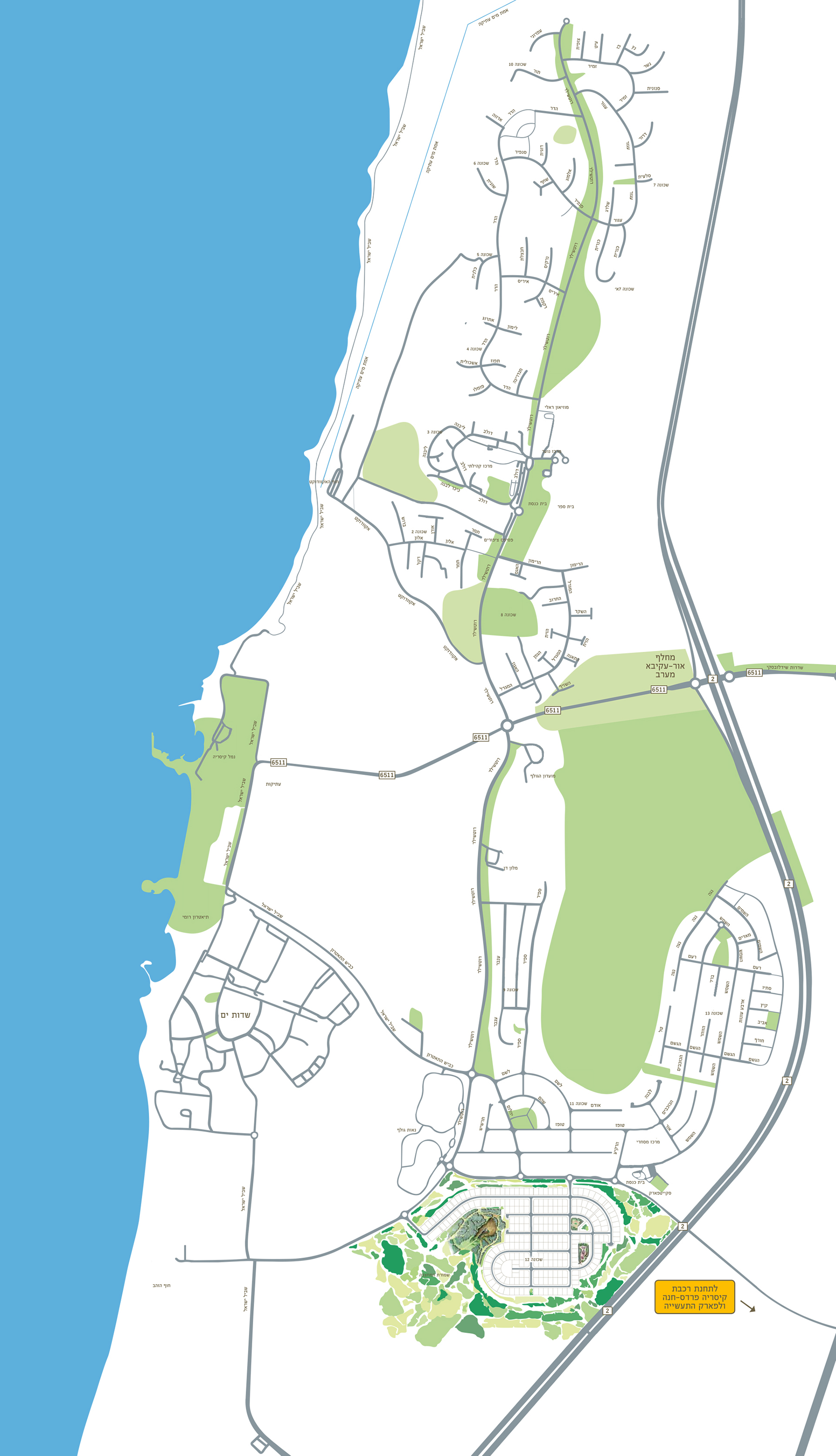 Caesarea Map Of Area